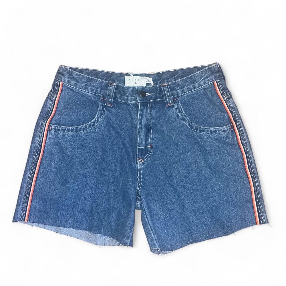 Rusty Women's Blue Cut Off Jorts Shorts SZ 28"